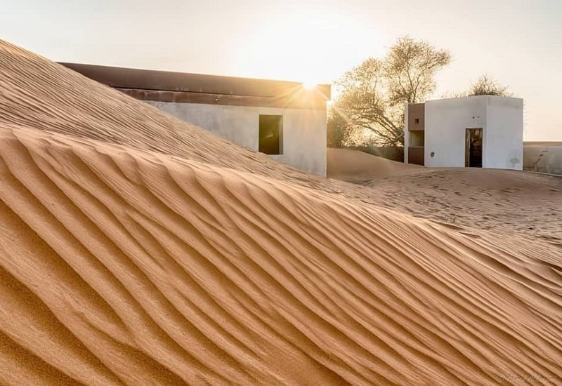 The village of Al Madam  was constructed between 1970 and 1980 and was abandoned not long after finishing.