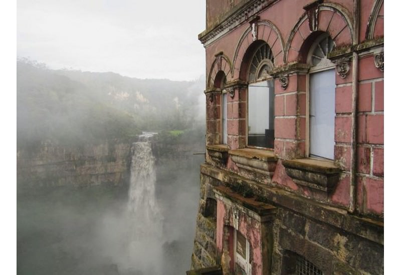 Tequendama Falls Hotel overlooking Tequendama Falls.