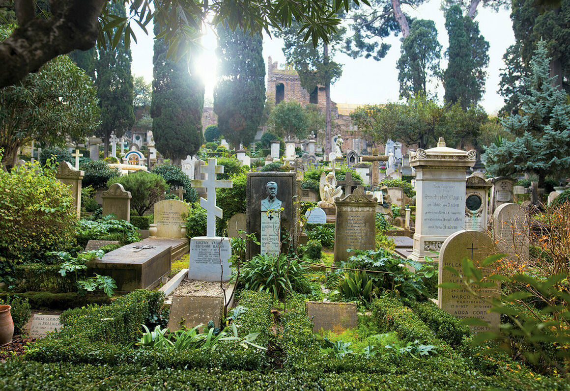 Il Cimitero Acattolico di Roma, Italy